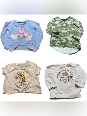 🩷✨🩷 3T Toddler Girl Bundle Peppa Pig Tops + Leggings Fall Playwear Set 🩷✨🩷